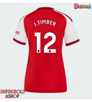 Arsenal Jurrien Timber #12 Hjemmebanetrøje Dame 2026-27 Kort ærmer Arsenal Jurrien Timber #12 Hjemmebanetrøje Dame 2026-27 Kort ærmer